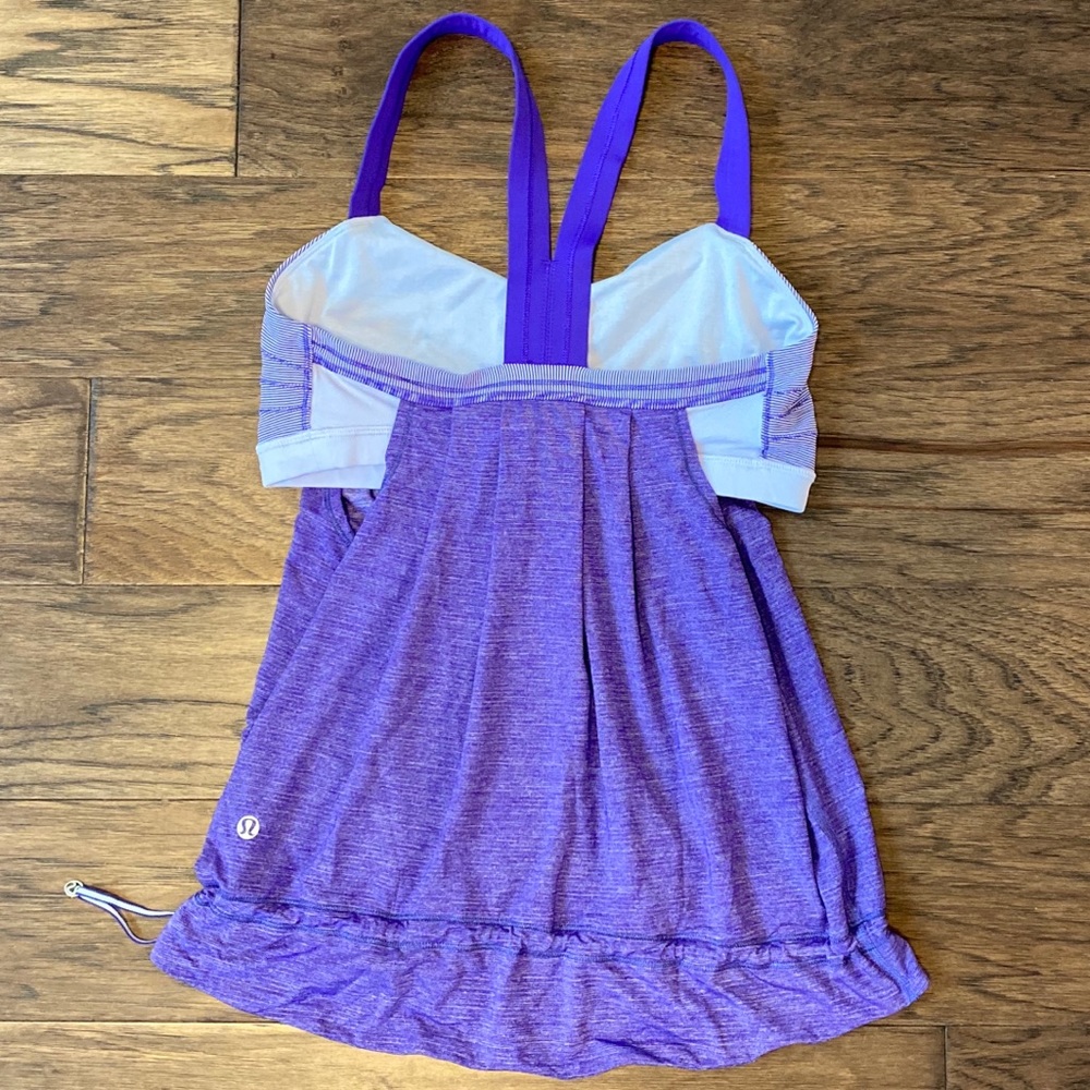 Size 8 Lululemon Bruised Berry Rest Less Tank - Picture 2 of 8